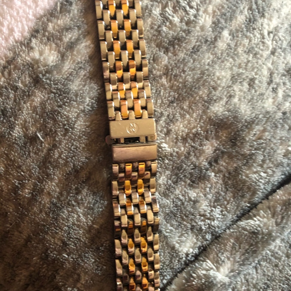 Michele 18mm watch band. Gold/sliver. Authentic